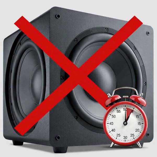 Não mixar com subwoofer - Não perder muito tempo mixando com o subwoofer ligado.